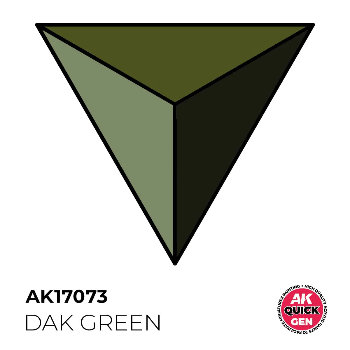 AK Interactive Quick Gen: DAK Green - 18ml Acrylic Paint - Image 2