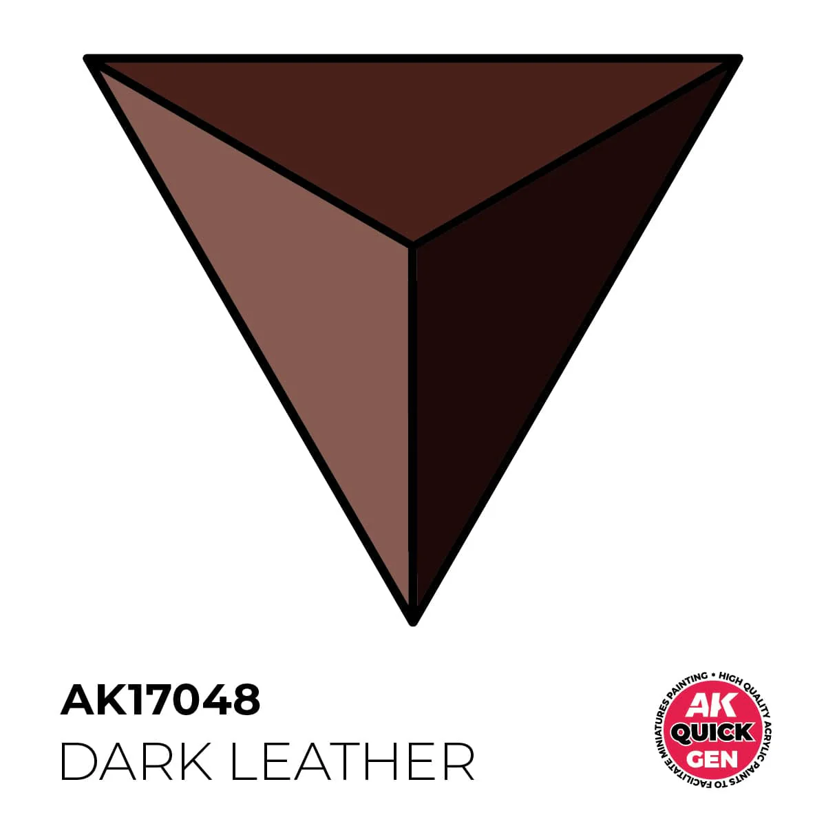 AK Interactive Quick Gen: Dark Leather - 18ml Acrylic Paint - Image 2