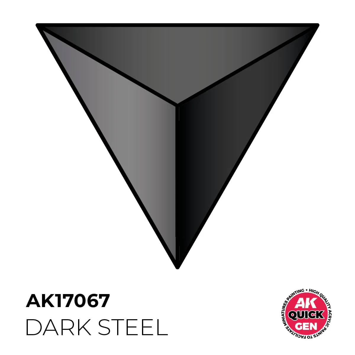 AK Interactive Quick Gen: Dark Steal - 18ml Acrylic Paint - Image 2