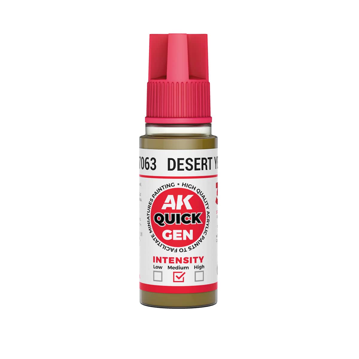 AK Interactive Quick Gen: Desert Yellow - 18ml Acrylic Paint