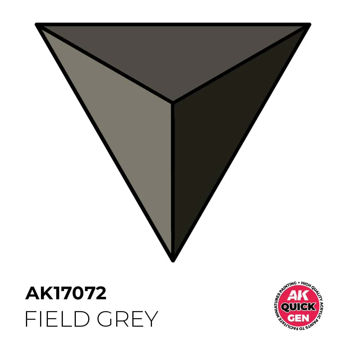 AK Interactive Quick Gen: Field Grey - 18ml Acrylic Paint - Image 2