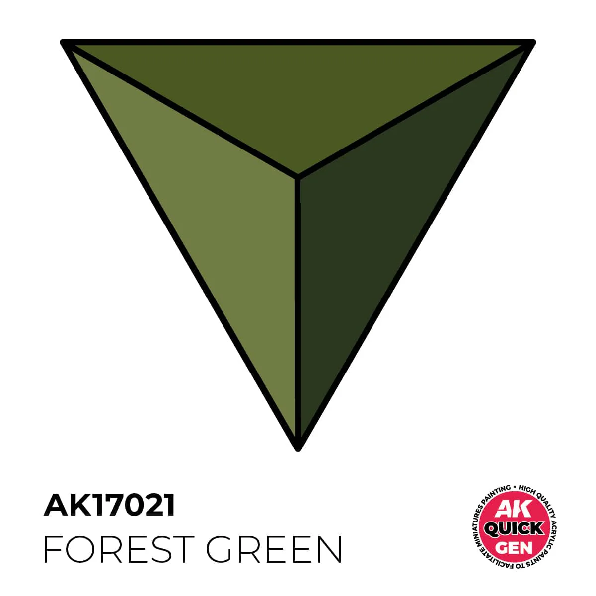 AK Interactive Quick Gen: Forest Green - 18ml Acrylic Paint - Image 2