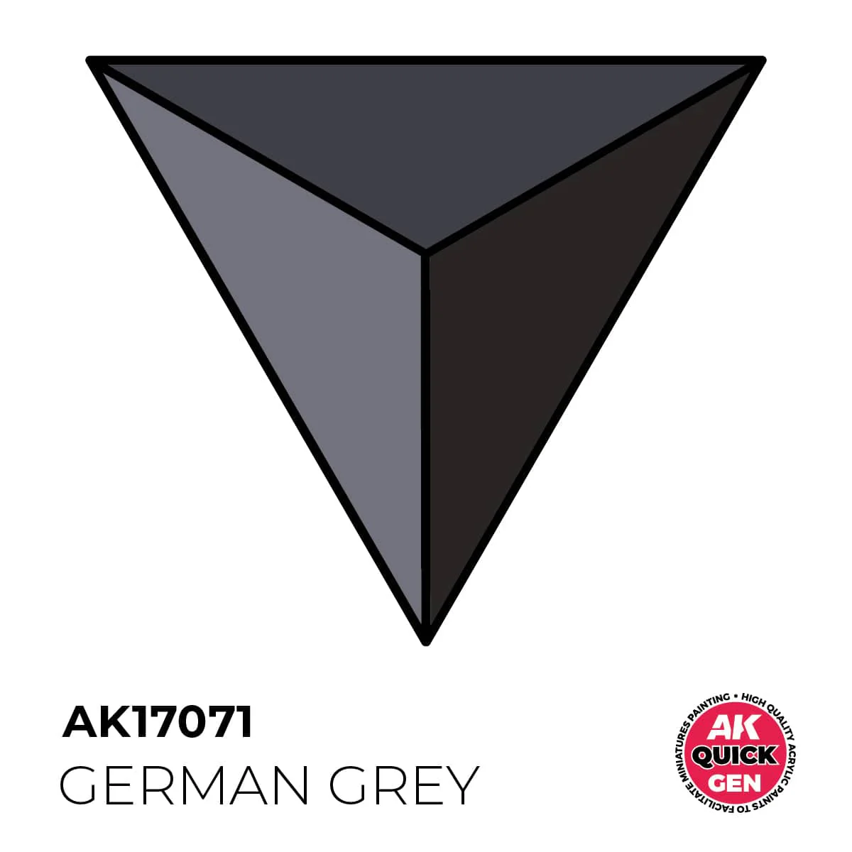 AK Interactive Quick Gen: German Grey - 18ml Acrylic Paint - Image 2