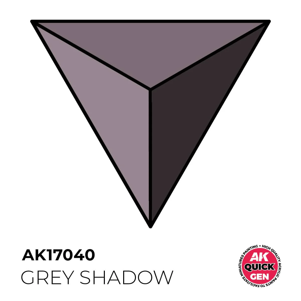 AK Interactive Quick Gen: Grey Shadow - 18ml Acrylic Paint - Image 2