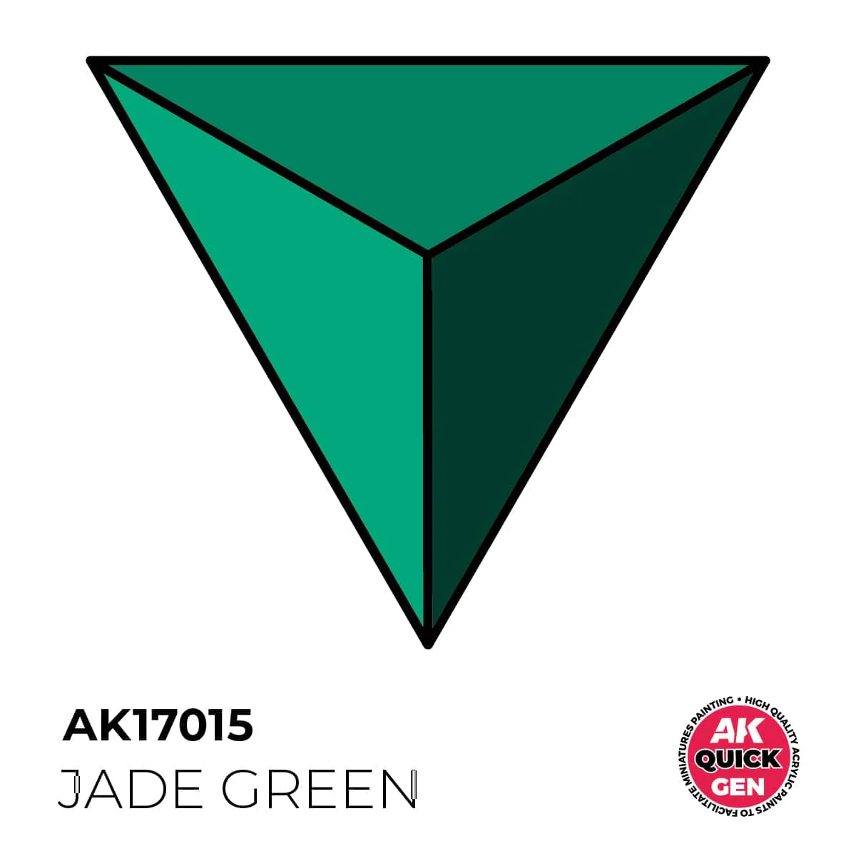 AK Interactive Quick Gen: Jade Green - 18ml Acrylic Paint - Image 2