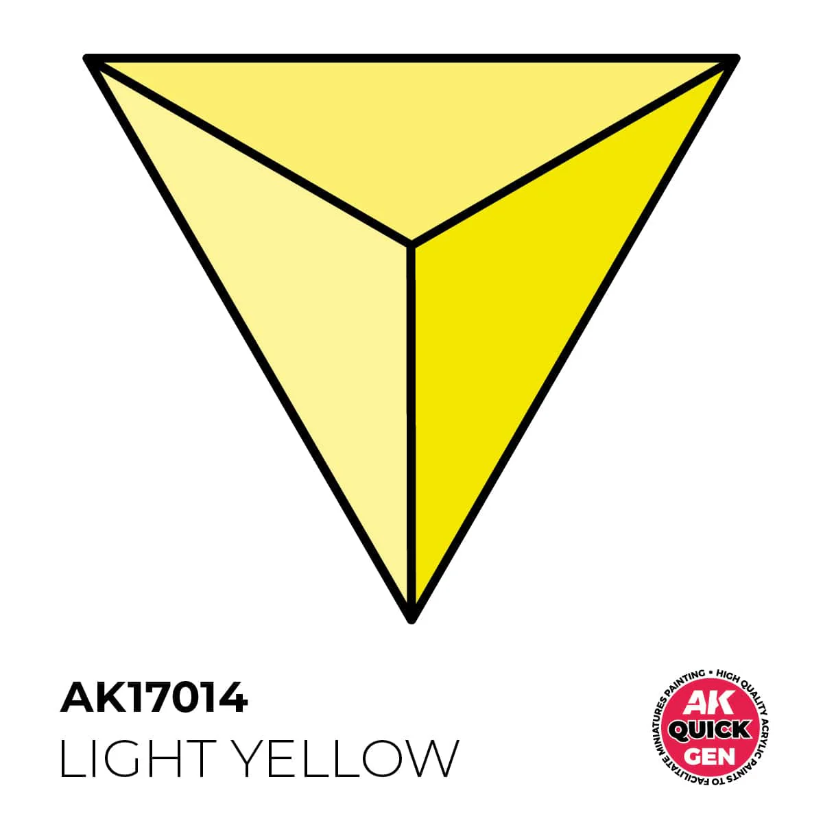 AK Interactive Quick Gen: Light Yellow - 18ml Acrylic Paint - Image 2