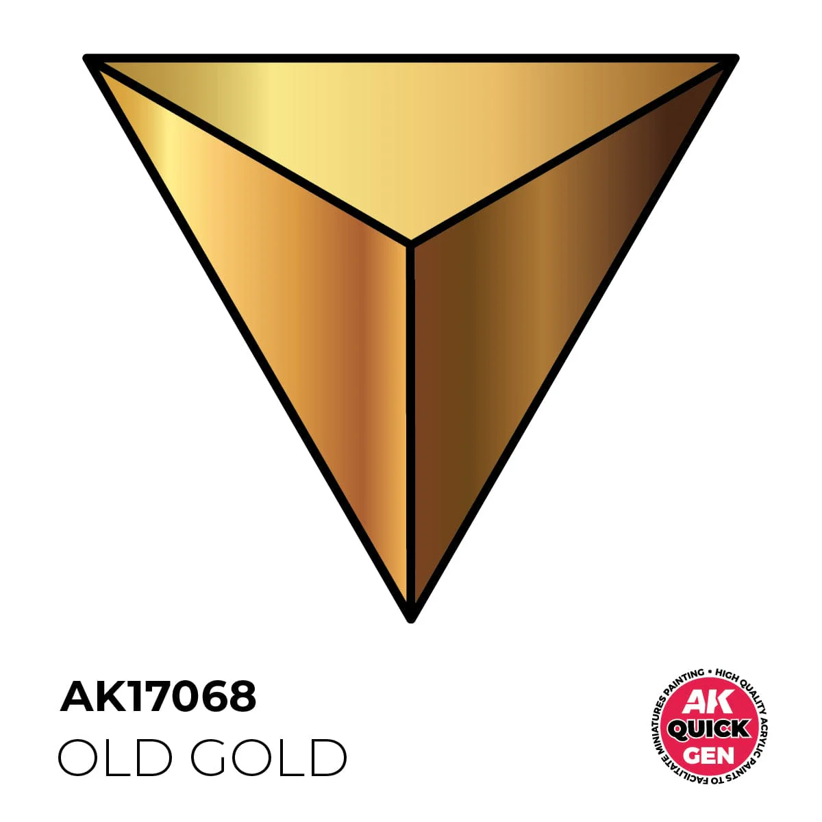 AK Interactive Quick Gen: Old Gold - 18ml Acrylic Paint - Image 2