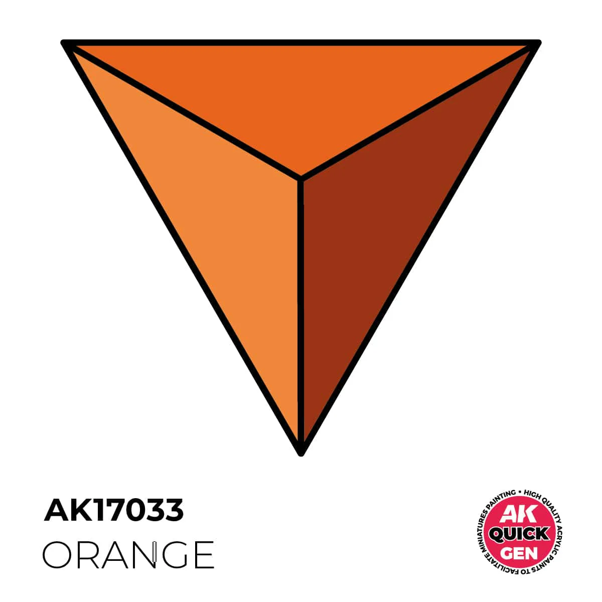 AK Interactive Quick Gen: Orange - 18ml Acrylic Paint - Image 2