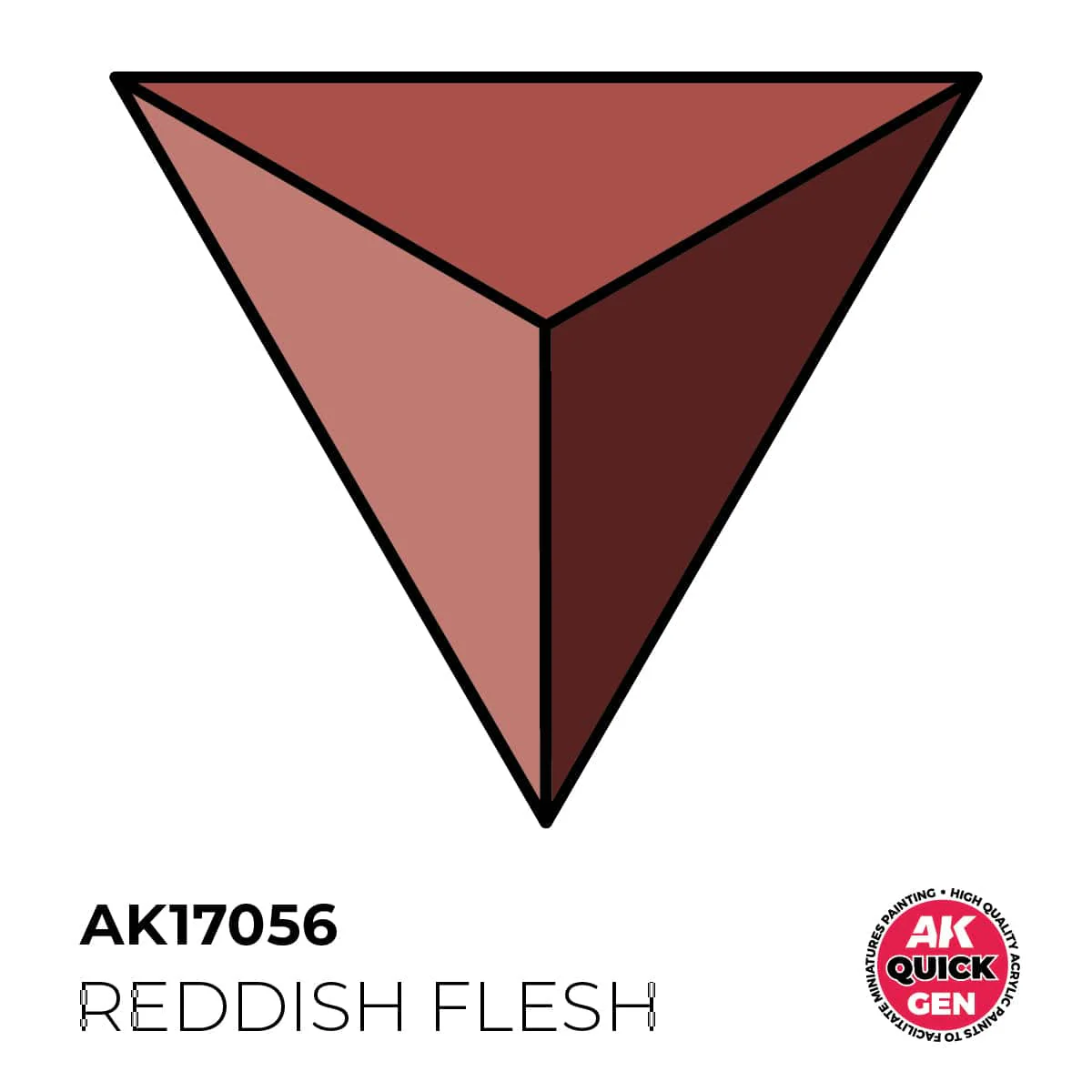 AK Interactive Quick Gen: Reddish Flesh - 18ml Acrylic Paint - Image 2