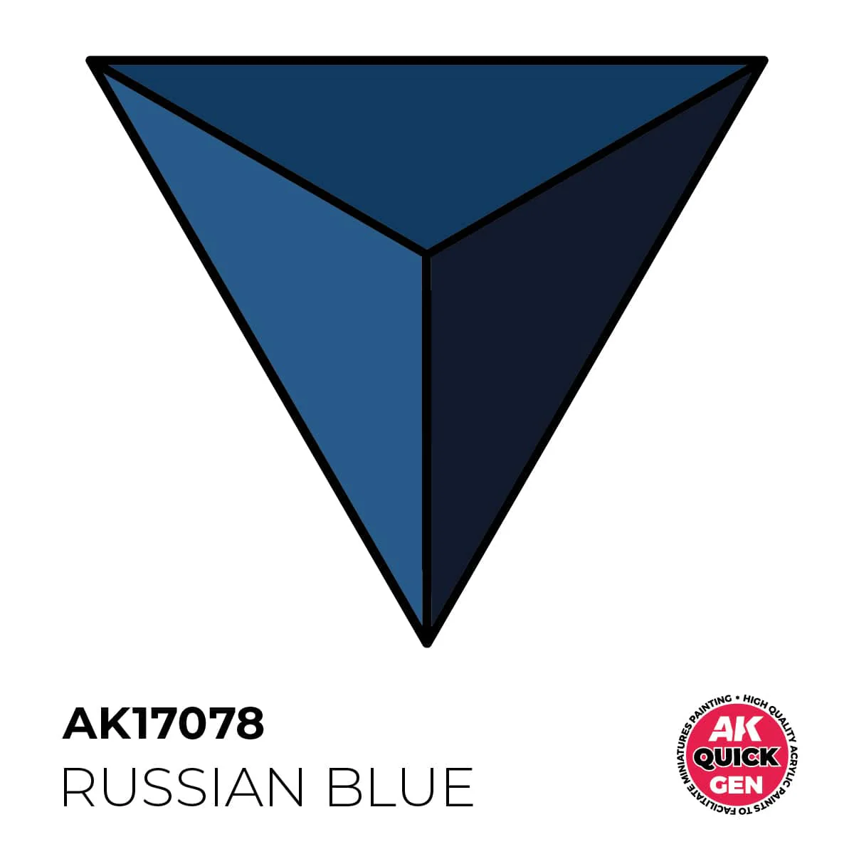 AK Interactive Quick Gen: Russian Blue - 18ml Acrylic Paint - Image 2