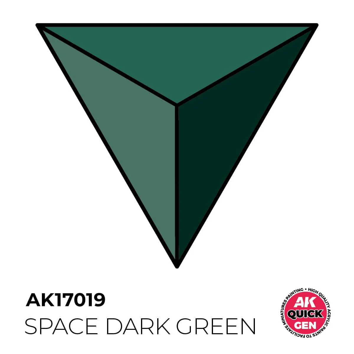 AK Interactive Quick Gen: Space Dark Green - 18ml Acrylic Paint - Image 2