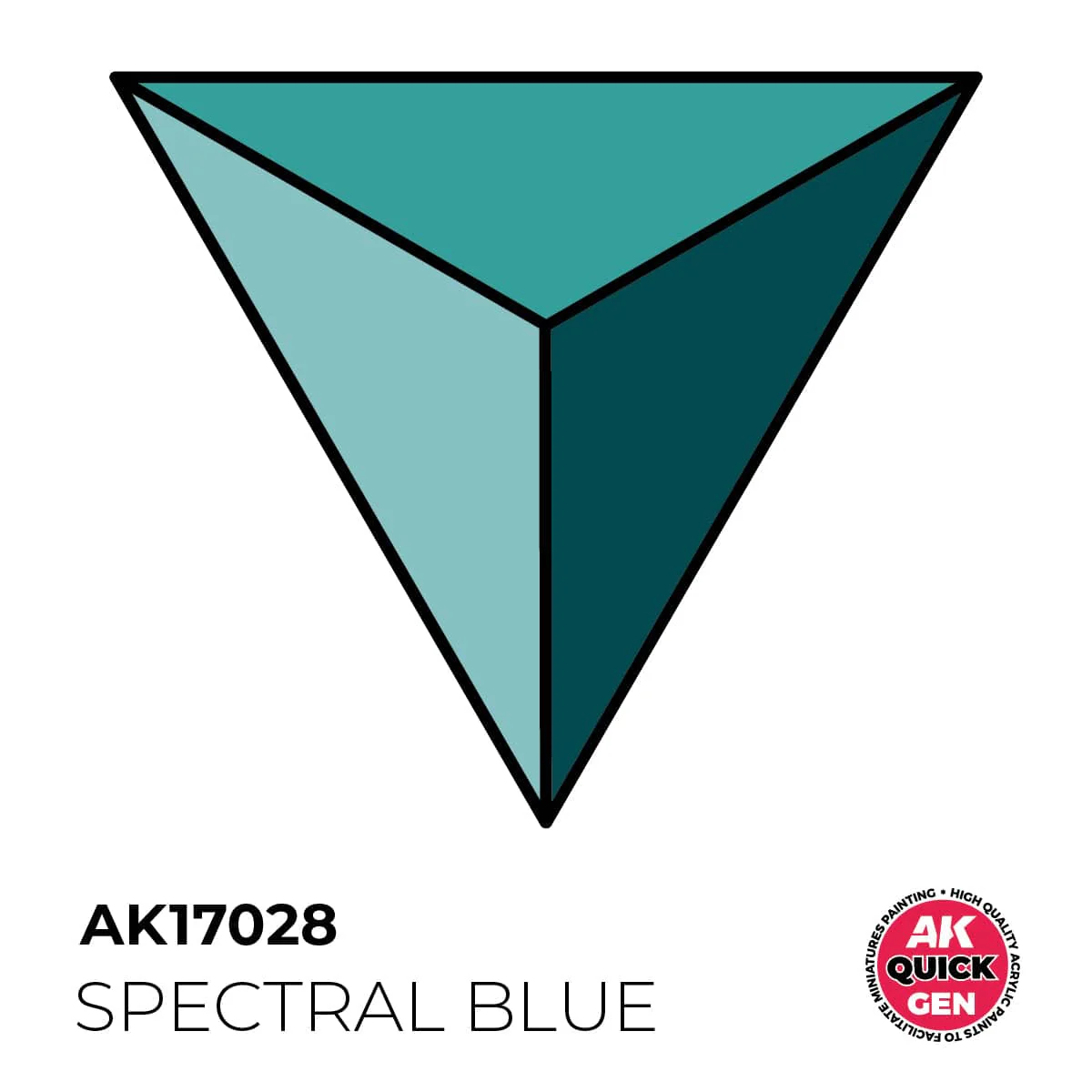 AK Interactive Quick Gen: Spectral Blue - 18ml Acrylic Paint - Image 2