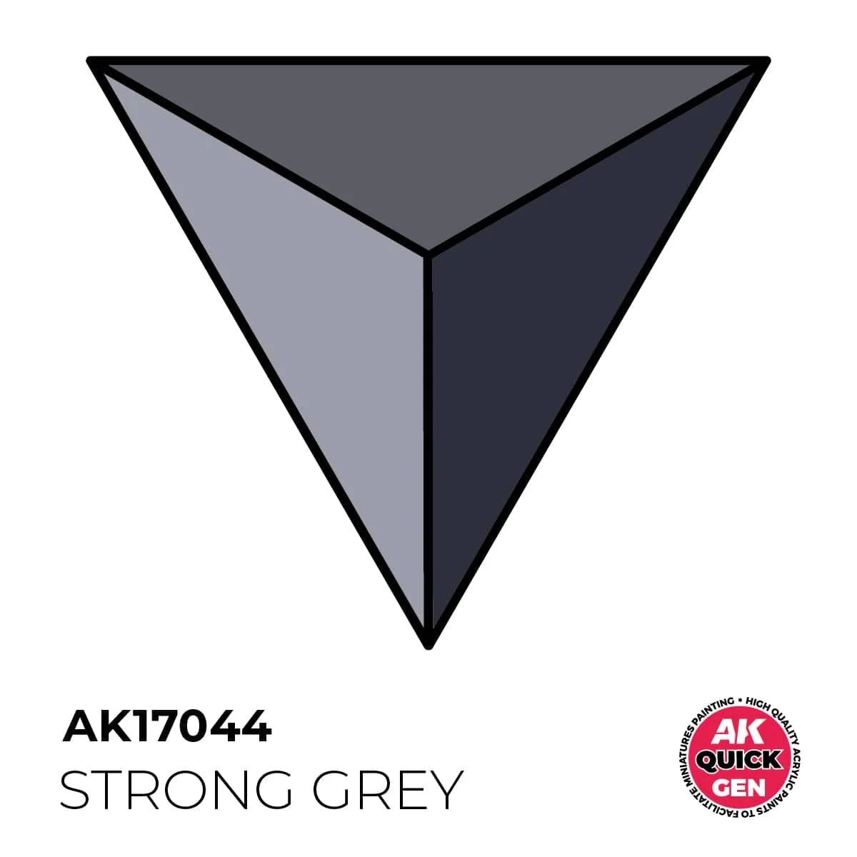 AK Interactive Quick Gen: Strong Grey - 18ml Acrylic Paint - Image 2