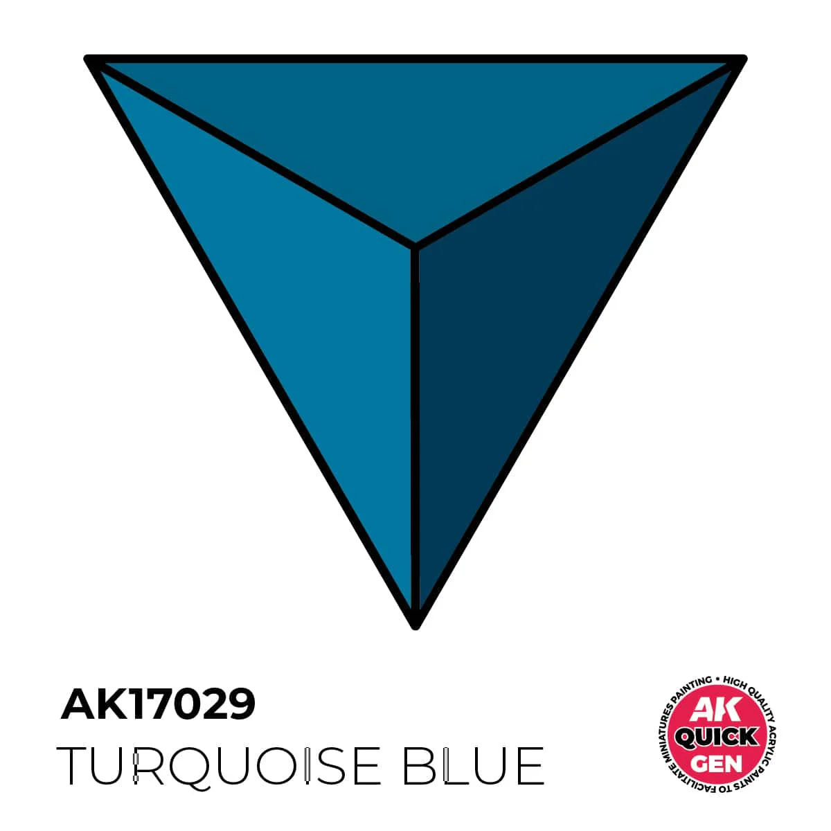 AK Interactive Quick Gen: Turquoise Blue - 18ml Acrylic Paint - Image 2