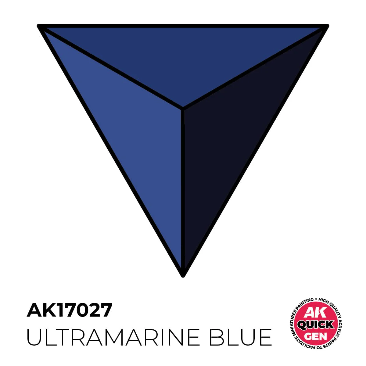 AK Interactive Quick Gen: Ultramarine Blue - 18ml Acrylic Paint - Image 2