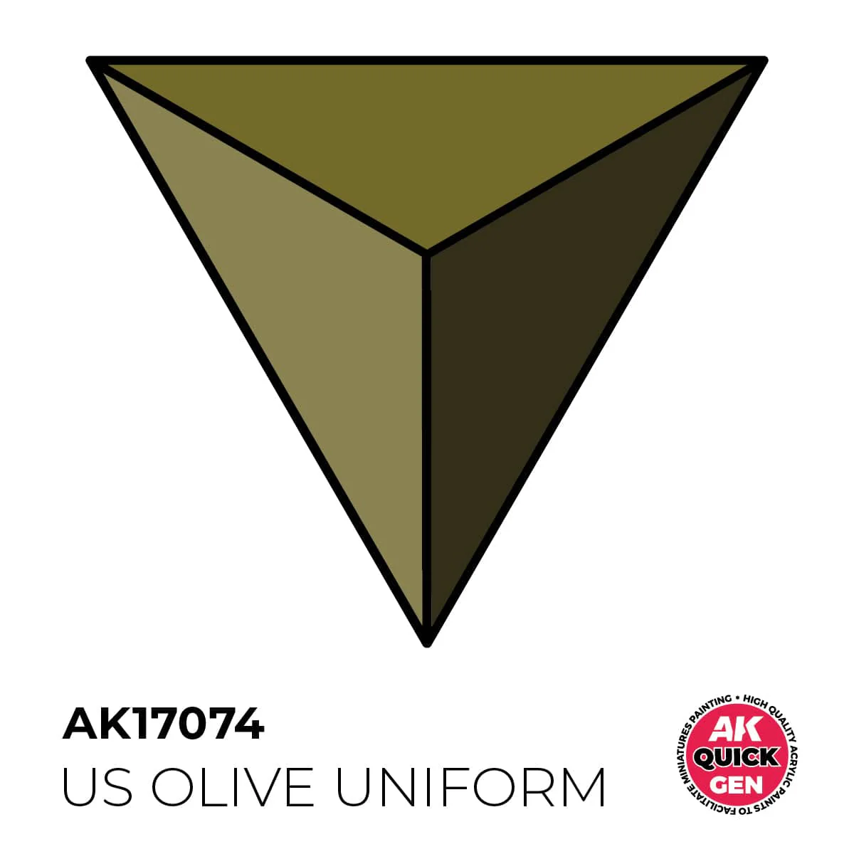 AK Interactive Quick Gen: US Olive Uniform - 18ml Acrylic Paint - Image 2