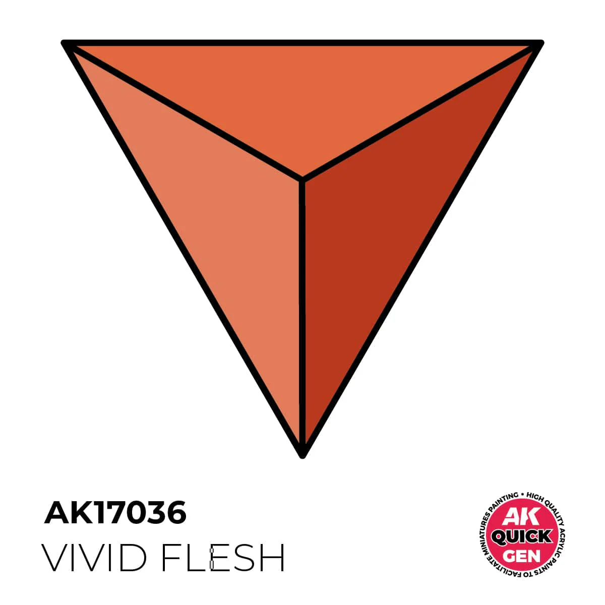 AK Interactive Quick Gen: Vivid Flesh - 18ml Acrylic Paint - Image 2