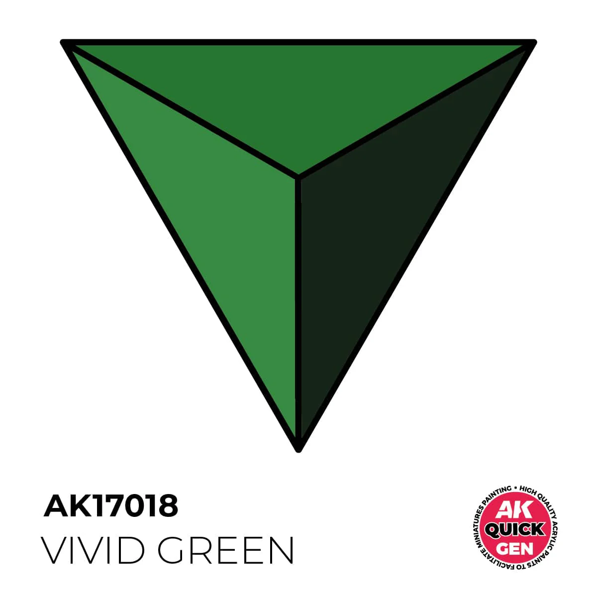 AK Interactive Quick Gen: Vivid Green - 18ml Acrylic Paint - Image 2