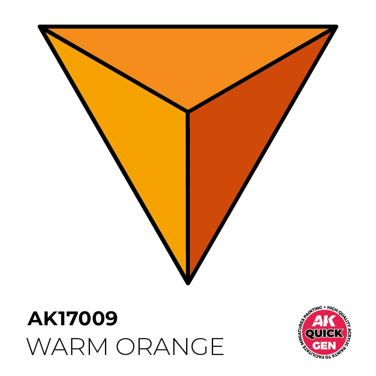 AK Interactive Quick Gen: Warm Orange - 18ml Acrylic Paint - Image 2