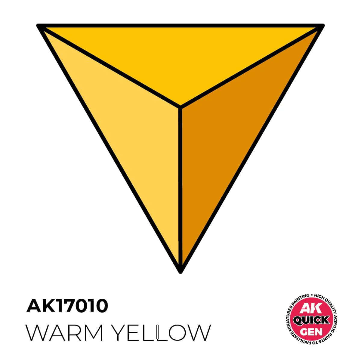 AK Interactive Quick Gen: Warm Yellow - 18ml Acrylic Paint - Image 2
