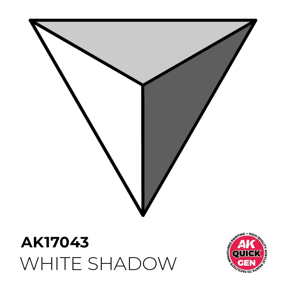 AK Interactive Quick Gen: White Shadow - 18ml Acrylic Paint - Image 2