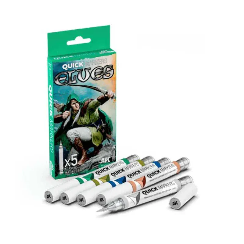 AK Interactive Quick Marker Set: Elves - 5 Colour Set