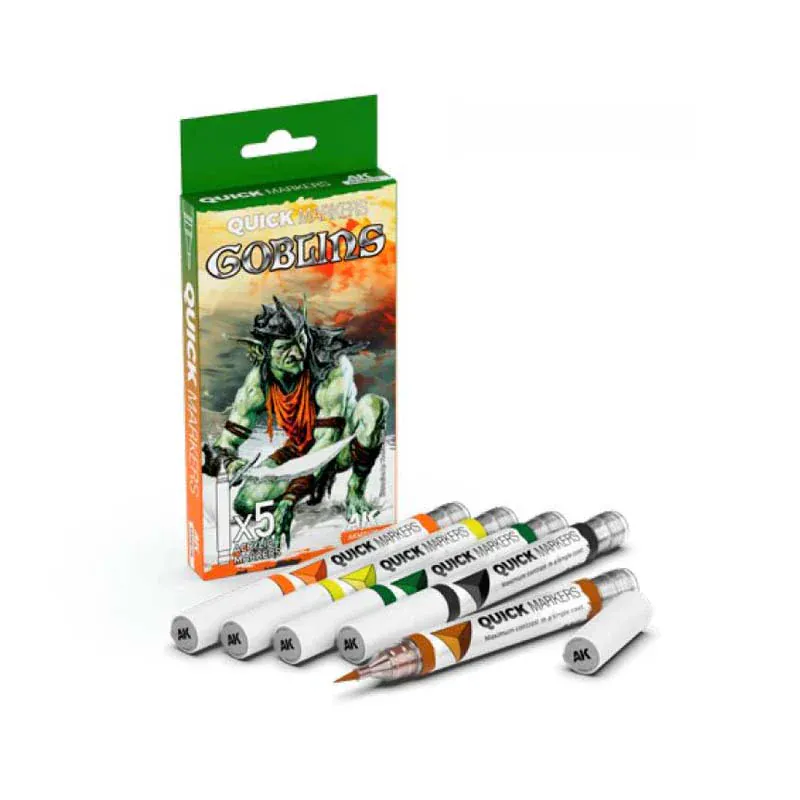 AK Interactive Quick Marker Set: Goblins - 5 Colour Set