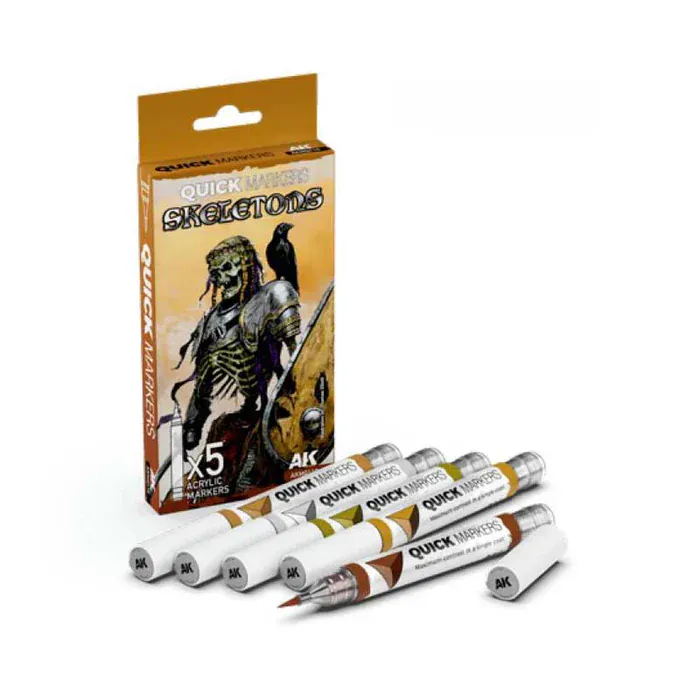 AK Interactive Quick Marker Set: Skeletons - 5 Colour Set