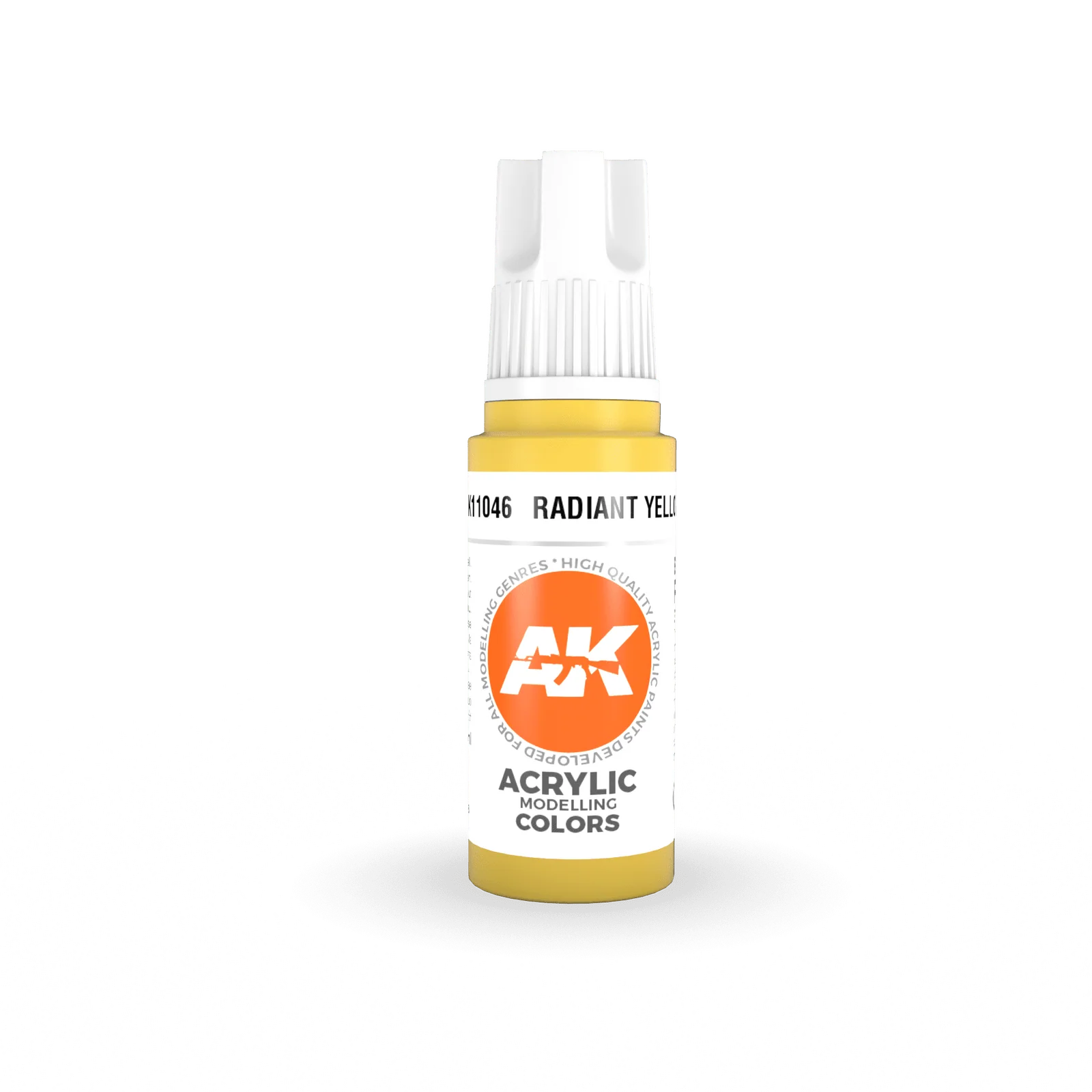 AK Interactive Radiant Yellow Acrylic Paint 17ml 3rd Generation [AK11046]