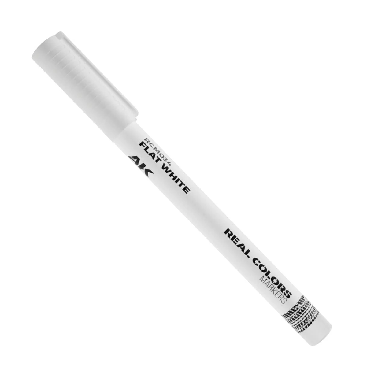AK Interactive Real Colors Markers: Flat White - Acrylic Paint Marker [AKRCM034]