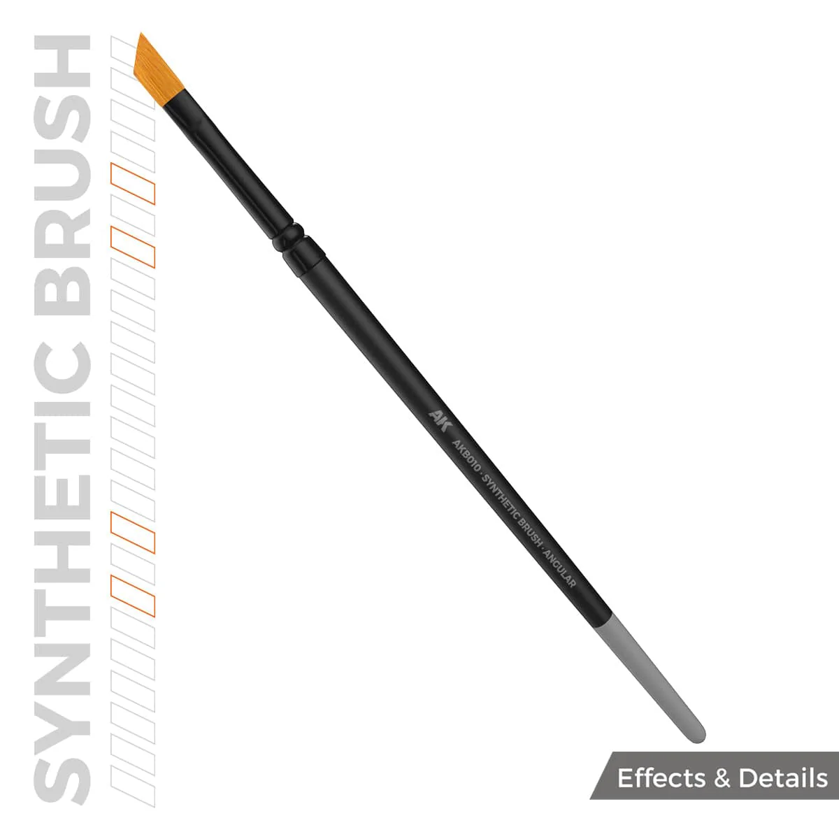 AK Interactive Synthetic Brush - Angular - Image 2