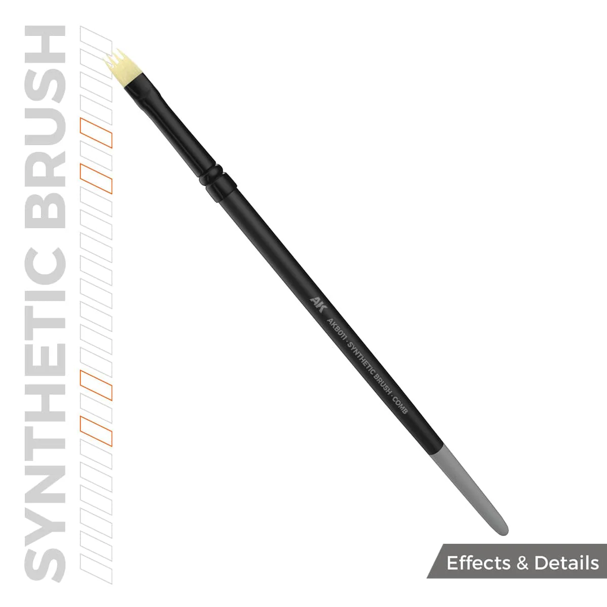 AK Interactive Synthetic Brush - Comb - Image 2