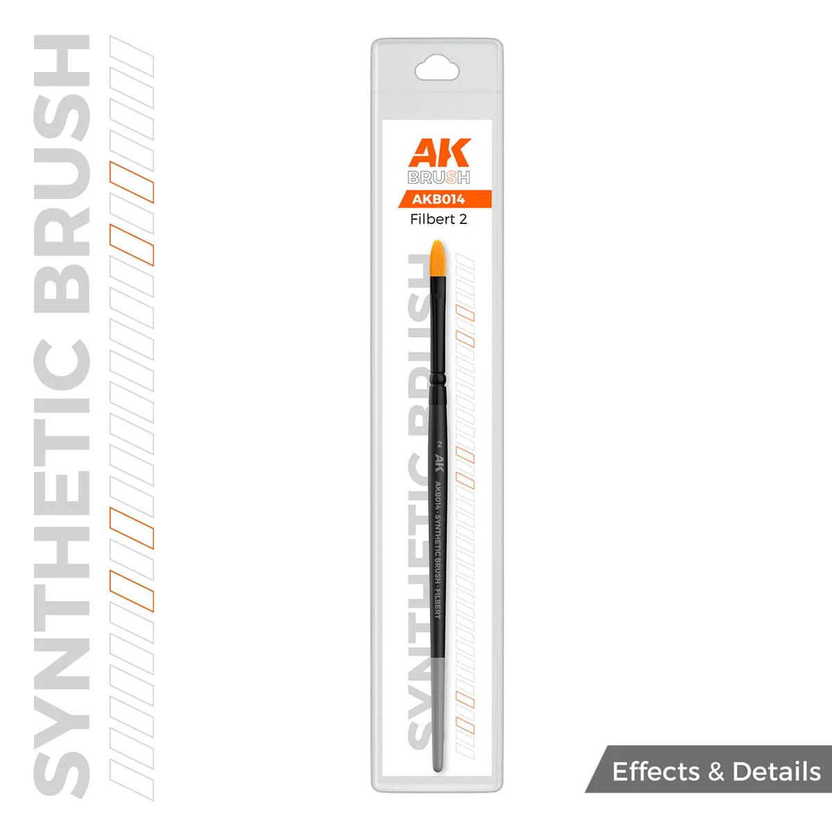 AK Interactive Synthetic Brush - Filbert 2