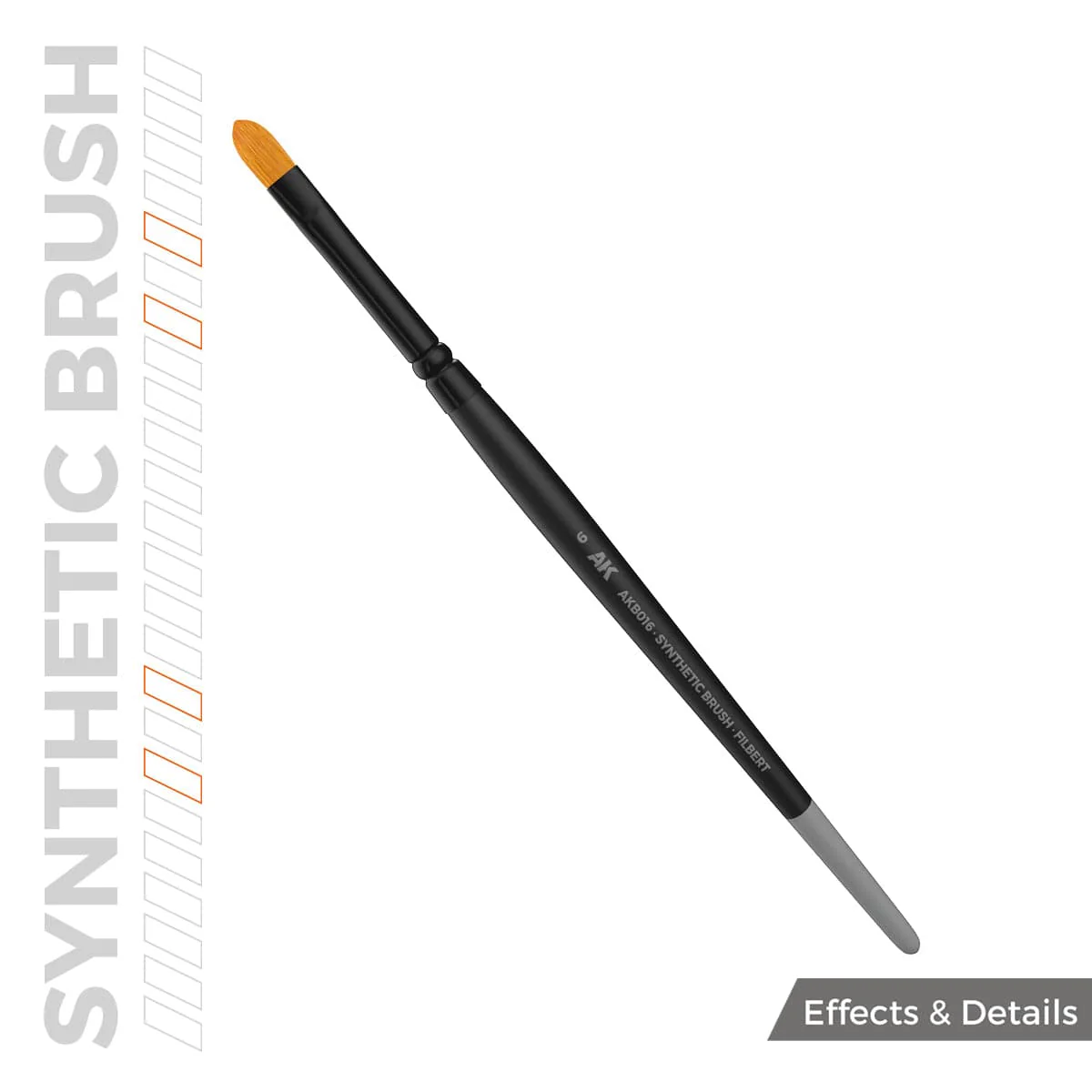 AK Interactive Synthetic Brush - Filbert 6 - Image 2
