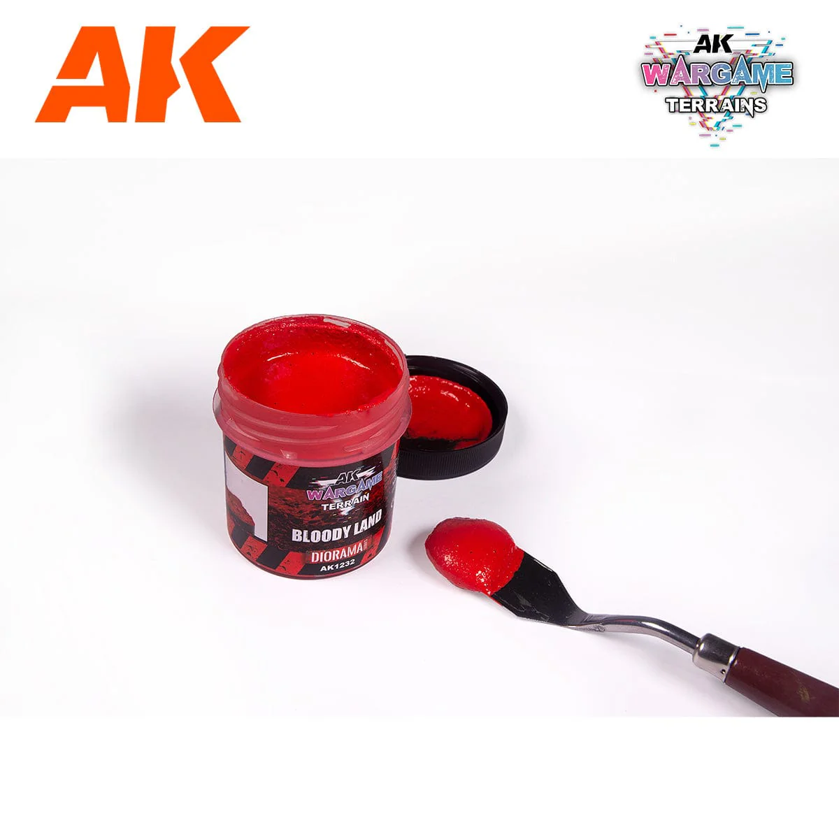 AK Interactive Wargame: Bloody Land Terrain Paste 100ml - Image 2
