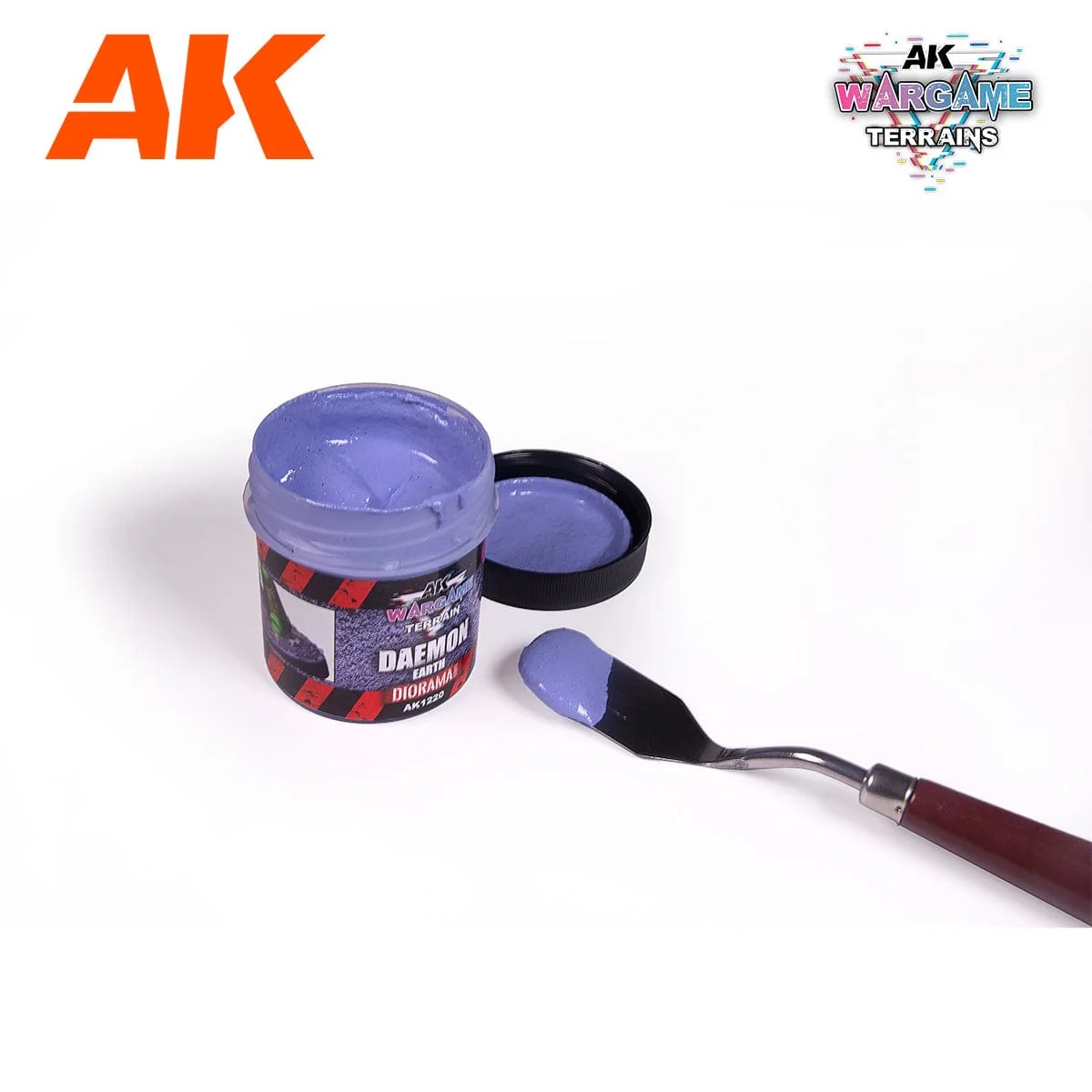 AK Interactive Wargame: Daemon Earth Terrain Paste 100ml - Image 2