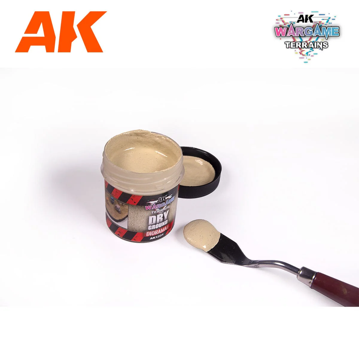 AK Interactive Wargame: Dry Ground Terrain Paste 100ml - Image 2