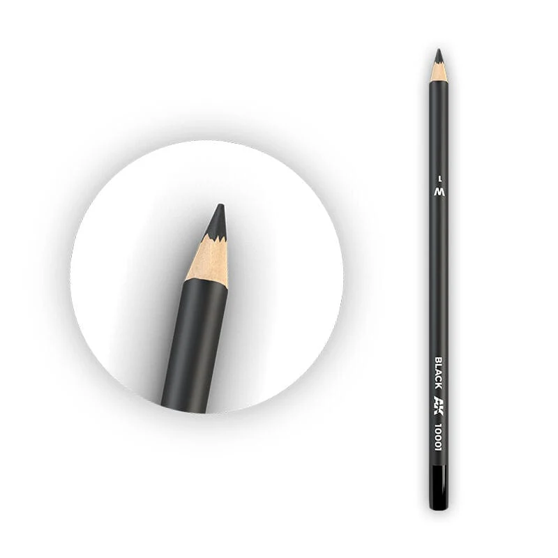AK Interactive Weathering: Black Watercolour Pencil [AK10001]