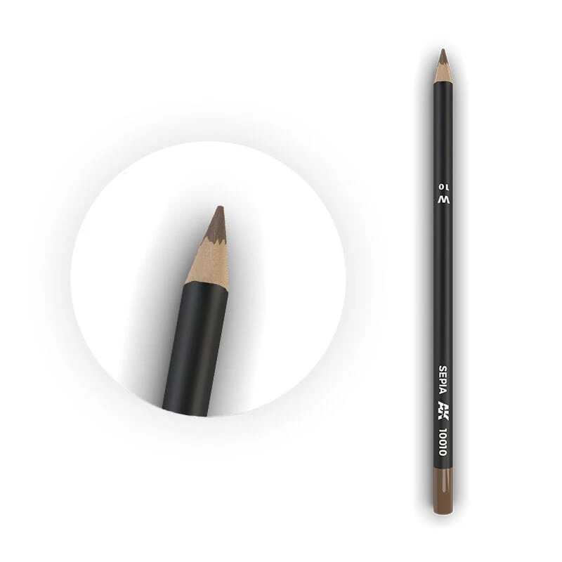 AK Interactive Weathering: Sepia Watercolour Pencil [AK10010]