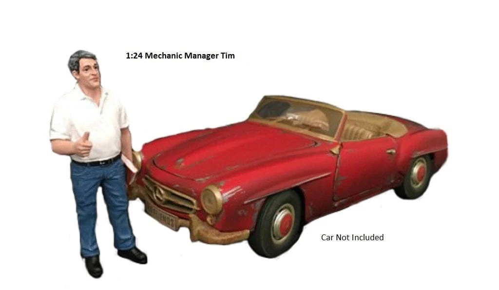 American Diorama 1/24 Tim Manager Mechanic Figure Accessory