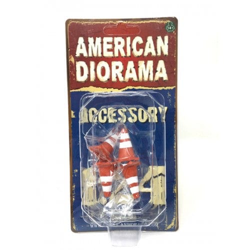 American Diorama 1/24 Traffic Cones Accessory