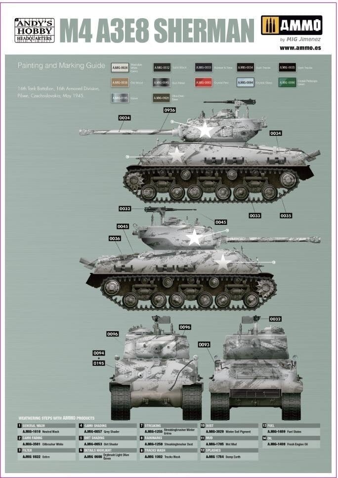 Andys Hobby HQ 1/16 M4A3E8 Sherman Easy Eight w/ figure [AHHQ-001] - Image 3