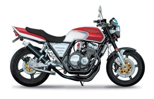Aoshima 1/12 Honda NC31 CB400 SUPER FOUR 92 with Custom Parts Plastic Model Kit