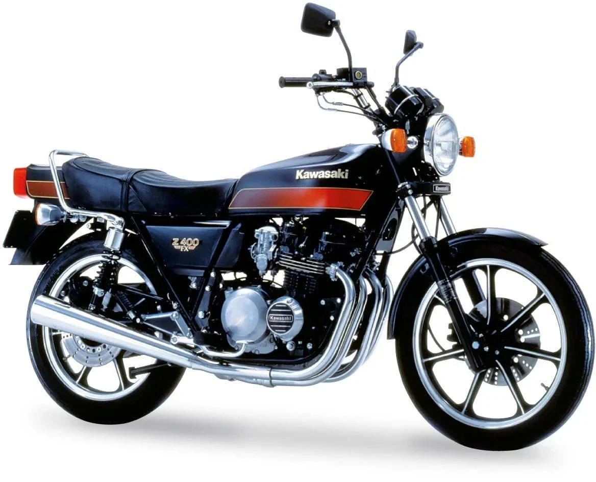Aoshima 1/12 Kawasaki KZ400E Z400FX Motorbike Plastic Model Kit [A006444] - Image 2