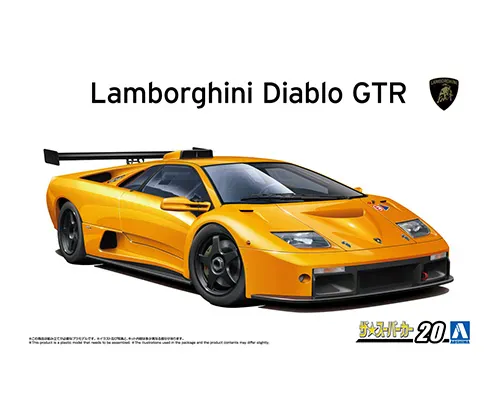 Aoshima 1/24 1999 Lamborghini Diablo GTR Plastic Model Kit