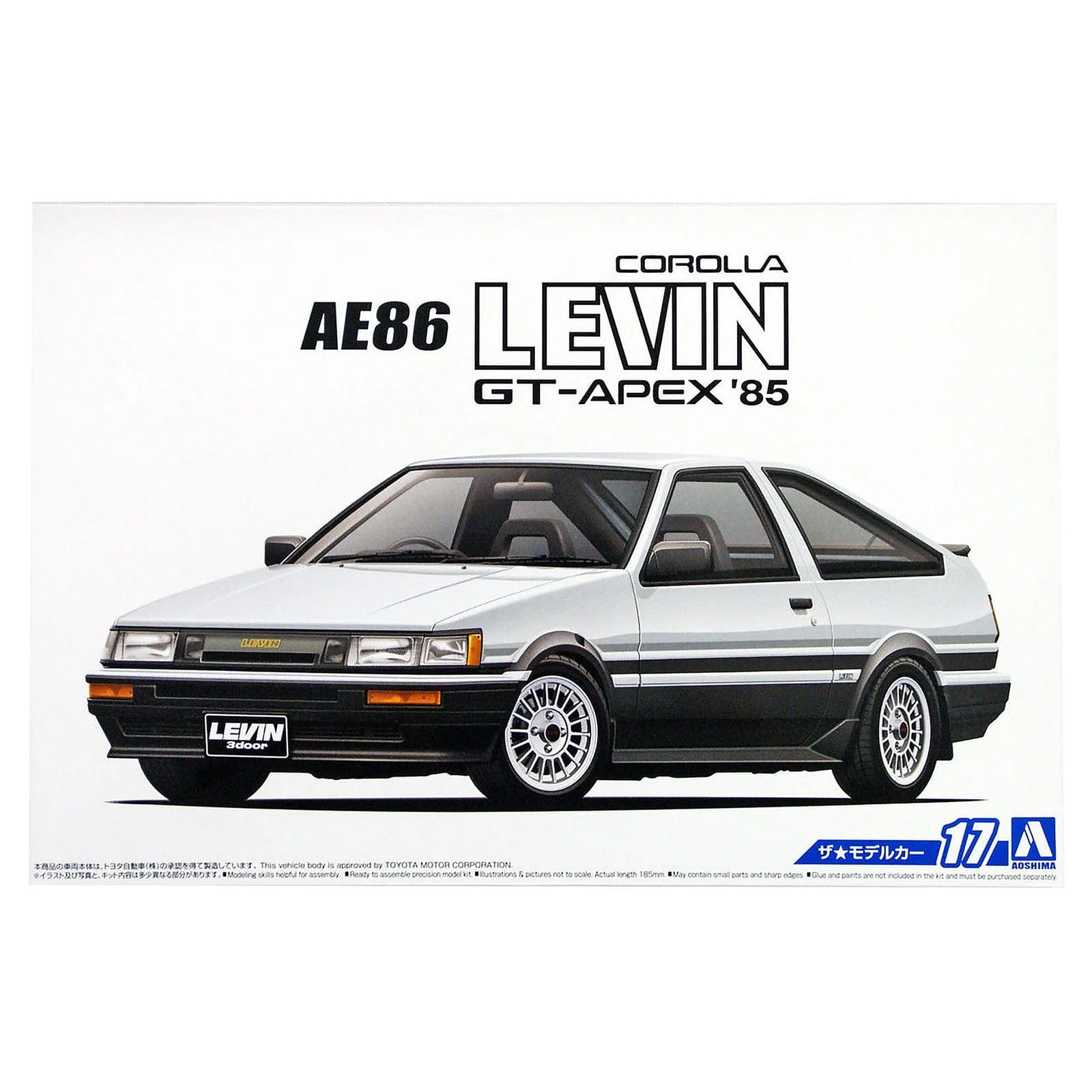 Aoshima 1/24 Ae86 Corolla Levin Gt-Apex 1985 - Image 3