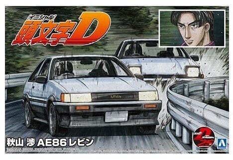 Aoshima 1/24 Akiyama Wataru AE86 Levin Toyota Plastic Model Kit