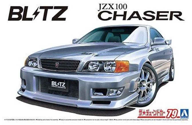 Aoshima 1/24 BLITZ JZX100 CHASER TOURER V 1996 (TOYOTA) Plastic Model Kit