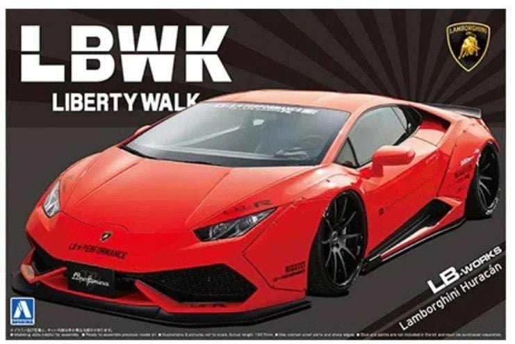 Aoshima 1/24 LB-Works Lamborghini Huracan Ver.1 Plastic Model Kit [A005988]
