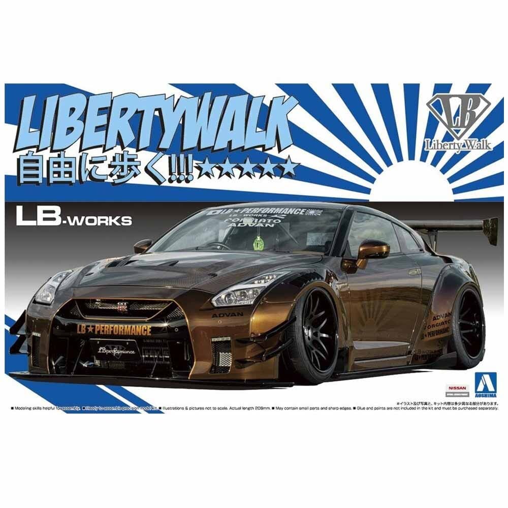 Aoshima 1/24 Lb Works R35 Gt-R Type 2 Ver.1